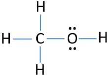 CH3OH methanol lewis structure